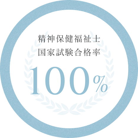 精神保健福祉士 国家試験合格率100%